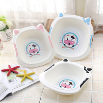 Baby cartoon washbasin Baby washbasin Children washbasin Newborn baby small washbasin foot basin PP basin thickened