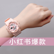 Watch female middle school students Korean Unicorn Children girls girls junior high school children Sports waterproof anti-drop electronic watch