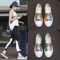 Leather small white shoes 2021 new womens shoes summer breathable thin shoes in one - foot shoes in Lily shoes