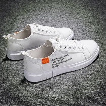 Winter 2021 new small white shoes men Korean version of Joker student trend leisure white shoes Hong Kong style canvas shoes trendy shoes