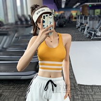 Sports underwear womens shockproof anti-sagging running gathering stereotype fitness bra can wear yoga vest outside