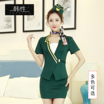  Reflexology shop overalls womens suits foot bath technician clothes Sexy and thin foot bathing overalls Beauty club stewardess uniforms