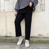 ALIN customized large - yard womens clothes 2019 new winter coat straight pants female fat mm weight thin 200 pounds