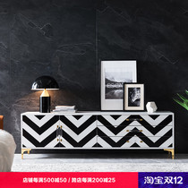 TV cabinet Nordic simple post-modern living room furniture bedroom light luxury coffee table TV cabinet combination set floor cabinet