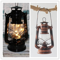 Wedding photography props photo studio shooting battery LED lamp portable lantern retro ornaments old-fashioned nostalgic kerosene lamp