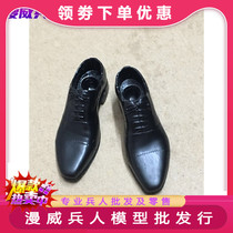 1 6 soldier leather shoes black leather shoes with suit leather shoes straight-up leather shoes