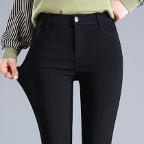 Black leggings women wear autumn and winter 2021 New High waist elastic pencil spring and autumn pants small black pants