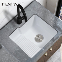 Laundry Pool Balcony Ceramic Home with washboard Deepwater basin Large Number square surface basin Embedded Small Number of sinks