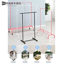 Hanger floor bedroom large capacity hanger floor bedroom Net Red Girl heart cute bedroom hanger nice