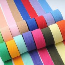 Pure cotton fabric strip material cotton tape five-color bandage color soft props leggings elastic hand bag blue strap