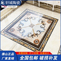 European-style living room parquet floor tile corridor aisle tile gold-plated infinite throbbed brick tile tile parquet map floor tile