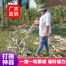 Corn straw baler strapping agricultural tensioner small household baler baler baler rice Rod artifact