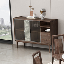 Wood carnation Full import North American white wax wood dining side cabinet modern minimalist lockers Functional cabinet