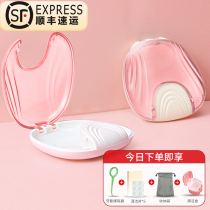 Invisible braces storage box portable orthodontic retainer hidden beauty cute orthodontic appliance false tooth storage box