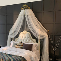 Golden white swan princess bed mantle 1 51 8m bed ins Wind landing encryption simple court European style Net red mosquito net