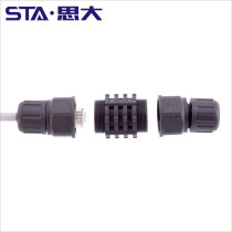 LED plant lamp ip67 waterproof connector panel mounting RJ45 round joint CAT6 cat5 Air plug