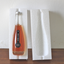 Bottle foam packaging creative glass bottle anti-fall high-end decoration seal household transparent empty bottle