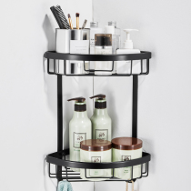 Nordic bathroom Bathroom shelf Toilet bathroom triangle storage rack Punch-free wall-mounted corner wall