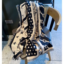 French big card stars net red hominin 2021 autumn winter new warm surrounding neck cashmere stars High sense scarves women