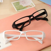  Korean version of the fashion decoration polka dot glasses frame lens-free men and women super cute eyes pure black and white glasses frame