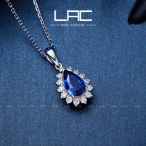 LAC Superior Jewelry Sri Lanka Natural Sapphire Pendant Female 18k Gold Ruby Color Treasure (without chain)