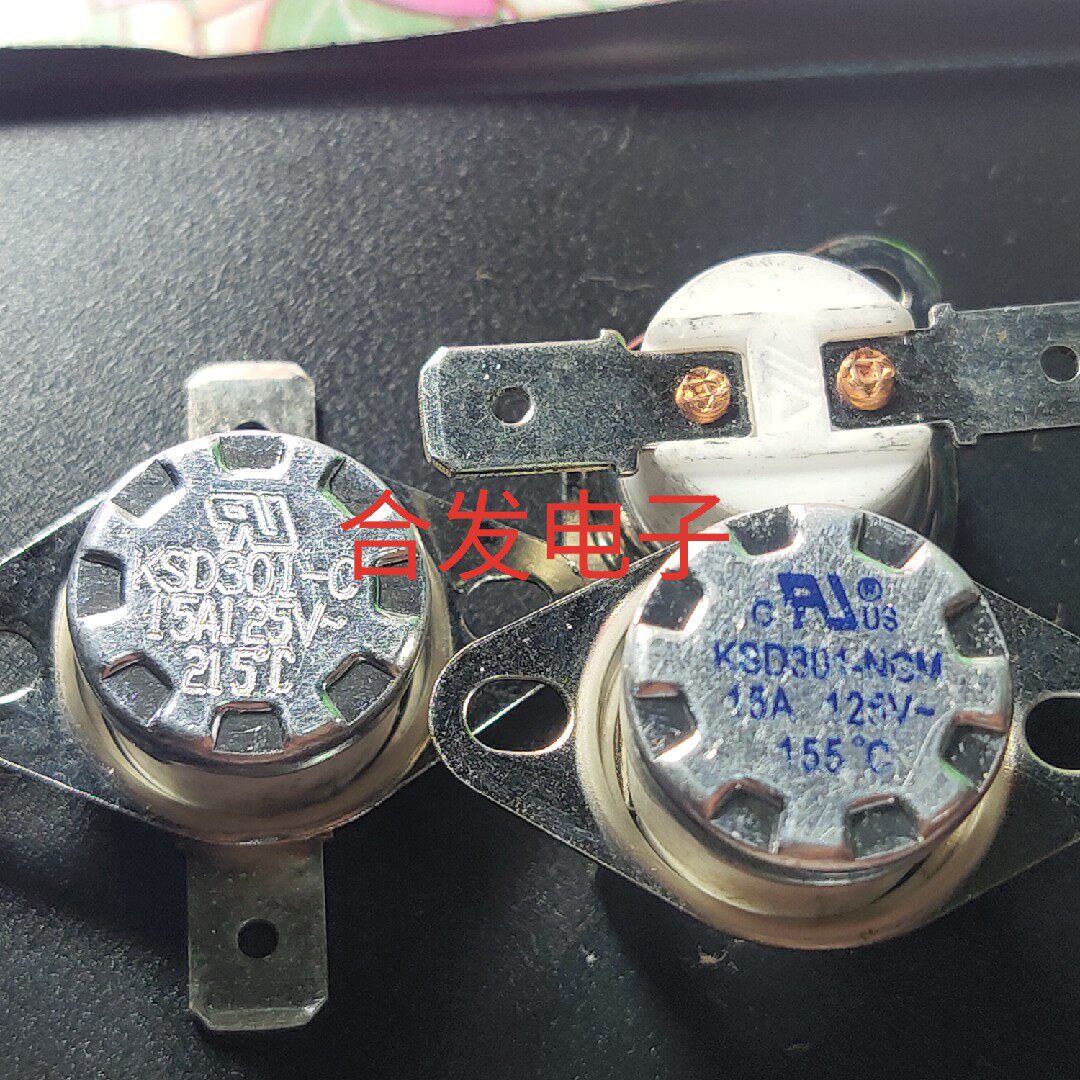 Original KSD301-C KSD301-NGM 15A 125V 155 degrees 215 degrees normally closed thermostat