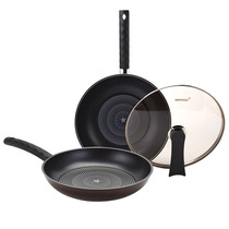 HAPPYCALL Suit Diamonds Non Stick Pan Three Sets Frying Pan Flat Frying Pan 28cm30cm Induction Cookers Universal