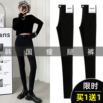 Leggings women wear black tights plus velvet autumn and winter small feet high waist slim magic pants pencil spring and autumn small black pants
