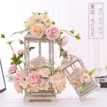 Wedding props retro creative wind lamp simulation flower art wedding hall shop window beauty photo decoration ornaments