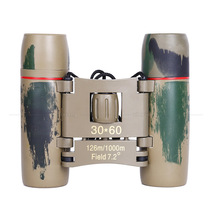 Cross-border e-commerce explosion 30x60 cherry blossom camouflage blue film pocket portable childrens toy binoculars