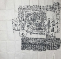 Tablet Tuo-piece Biu monk Buddha made like an ink tuo Buddha Buddhist stone grottoes built like a book house monastery decoration