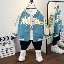 Baby Spring Autumn Jacket Man Bao Korea Boy Foreign Air 2022 New Jacket Tide Children Handsome Childrens Clothes Baseball Clothes