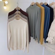 Lolora half turtleneck sweater women 2021 new autumn solid color pullover long sleeve slim soft bottled sweater