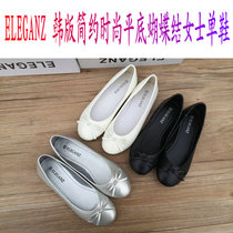 2021 foreign trade export summer womens shoes Korean version simple fashion flat bow single shoes 35-40 womens shoes