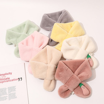 Kindergarten autumn and winter childrens scarf Baby windproof warm Korean version of the neck scarf for girls neck cover scarf for boys and girls