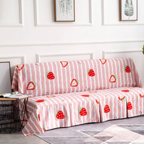 Sofa cover cushion full bag no armrests folding universal cover cloth cushion sofa Sofa Bed Nordic Pink Cuddly