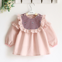 Xian New Axi and Yue Cat Lace Princess Children Spring and Autumn Cotton Girls Baby Coat Baby Clothes