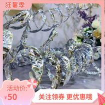 New wedding props modeling silver bar Wedding silk flower creative matching scene background ceiling decorative window supplies