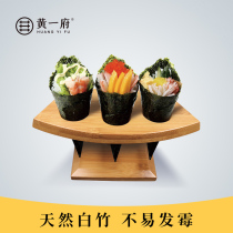 Huang Yifu kitchen sushi hand roll rack Export Japanese and Korean cooking tools Bamboo sushi rack Seaweed roll rice container