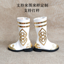 Colorful Flower Dance childrens custom dance shoes children folk dance performance shoes custom childrens puleather models