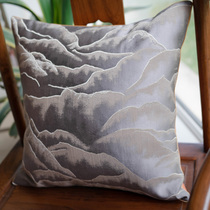  Guanshan cushion New Chinese style orange circle chair waist pillow Chinese style Taishi chair Mahogany chair backrest Solid wood classical customization