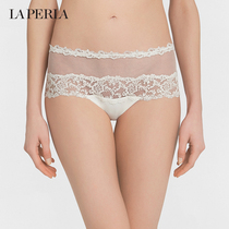 (Autumn Winter) LA PERLA womens underwear RUGIADA waist tulle sexy lace semi-transparent breifs