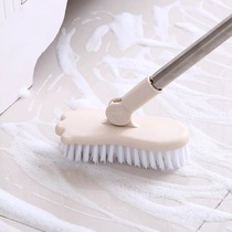 Long-handled floor brush Household bathroom tile brush Bathroom floor tile dead corner cleaning artifact bristle toilet brush