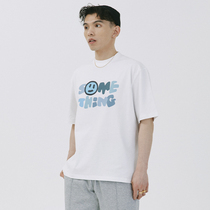 SAMESAME New Fake Smiley Face Printed T-Shirt Round Leading Tide Casual Loose Short Sleeve Men Summer Day blouses