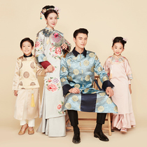 The exhibitions new full family Fupro Costume Ductive Jubilee With The Same New Bright Colors Full Family Foo Movie Studio Photography Suit