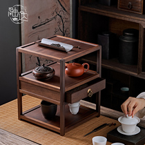 Walnut solid wood Puer tea cake storage box storage box storage box Chinese tea storage box tea tray tea rack