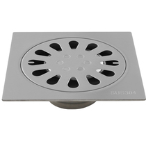 Hux 12x12cm304 stainless steel deodorizer large floor drain 4-inch balcony toilet sewer 110 pipe
