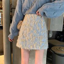 Spring 2021 new small fragrance name Yuanyuan High waist display slim and very fairys character half-body short skirt woman dress foreign air skirt