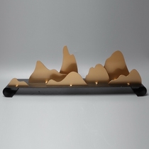 Modern New Chinese Furniture Accessories Style Board Room Hotel Xuanguan Iron Art Bronze Pieces Soft Adornment Sculpture Pendulum