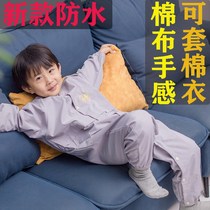 Play in sand clothes Children anti-dirty hood outfits for summer children Painting waterproof and anti-fouling breathable hood clothing Lieven clothes